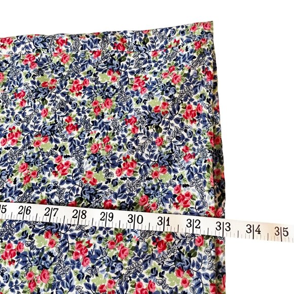 Vintage Y2K Christopher & Banks Midi Skirt Women's Size 10 Floral Print Cottage - Picture 7 of 8